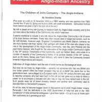 Researching Anglo-Indian ancestry