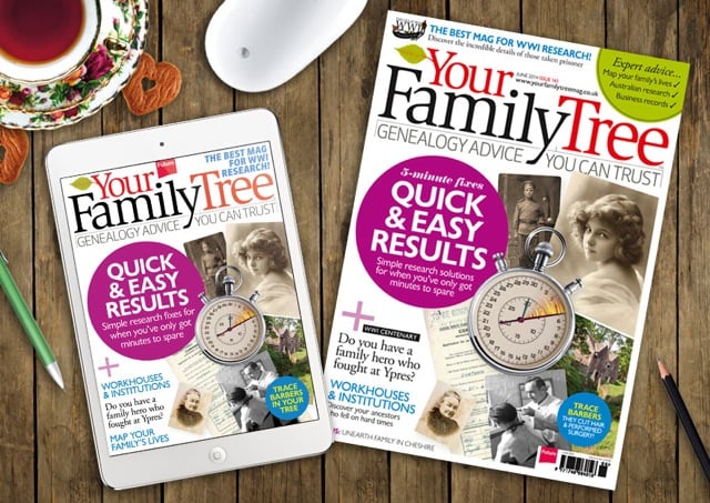 You are currently viewing Your Family Tree Magazine Special Subscription Offer – FIBIS members