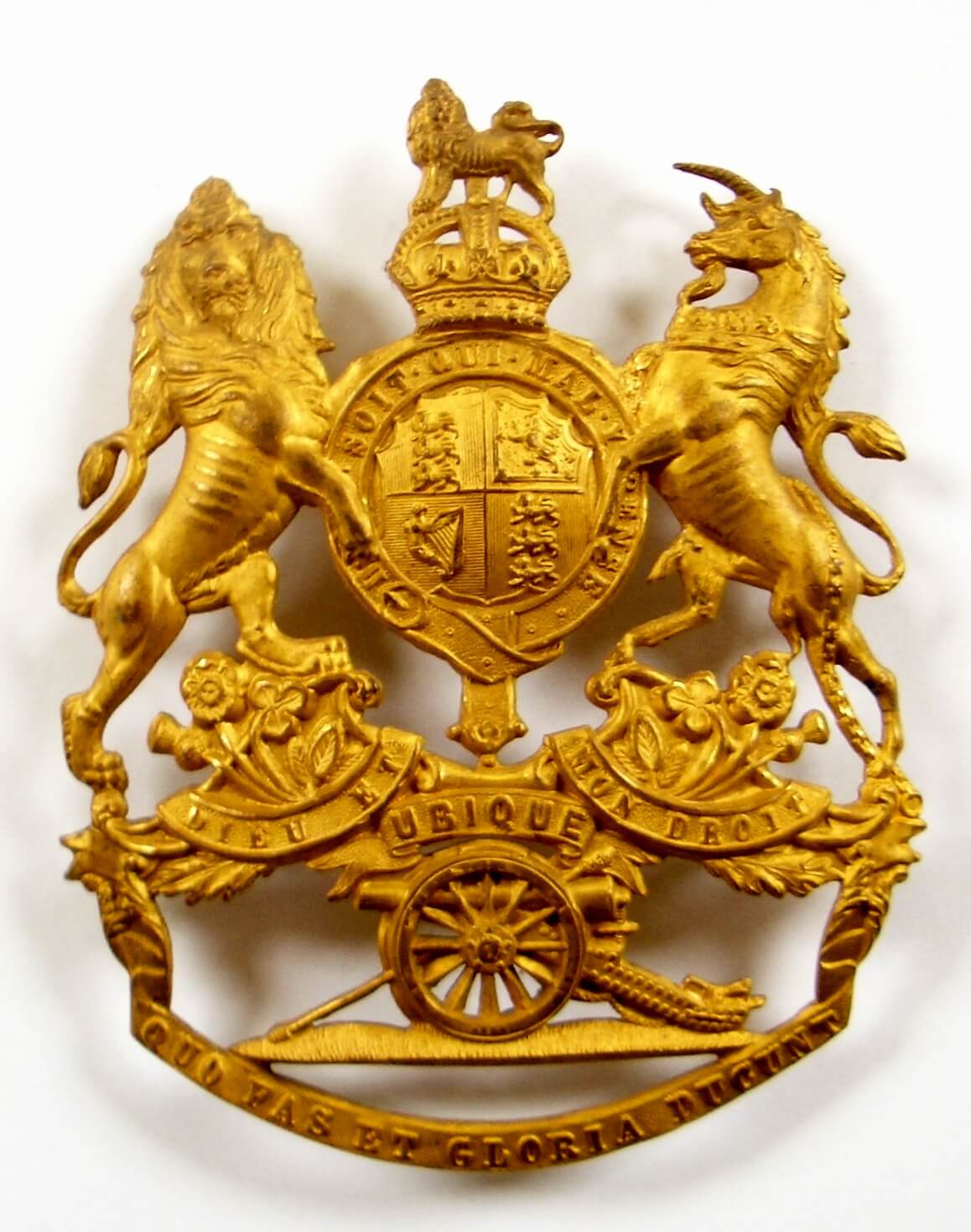 Royal Artillery helmet plate image