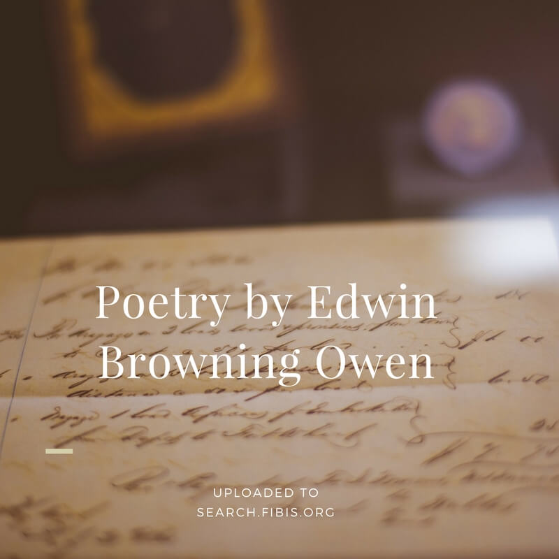 Poetry by Edwin Browning Owen image