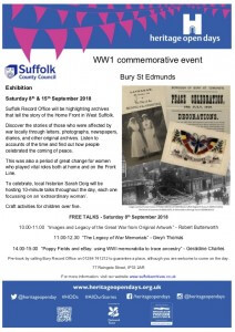 Heritage Open Day 2018 - Suffolk Record Office Bury St Edmunds