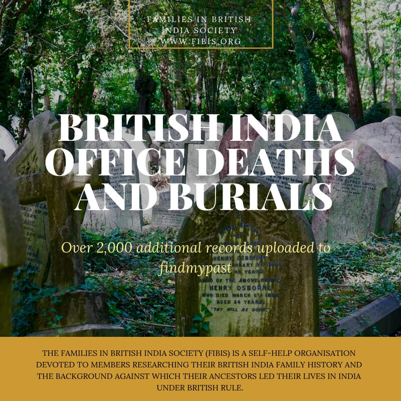 British India Office Deaths and Burials