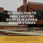 Introduction to family history sources in Asian and African Studies