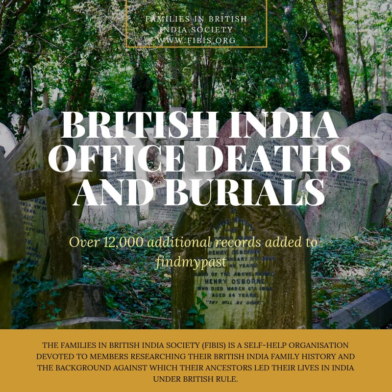 India Office deaths and burials