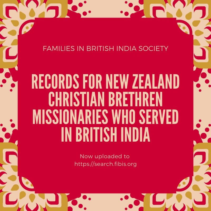 New Zealand Christian Brethren missionaries