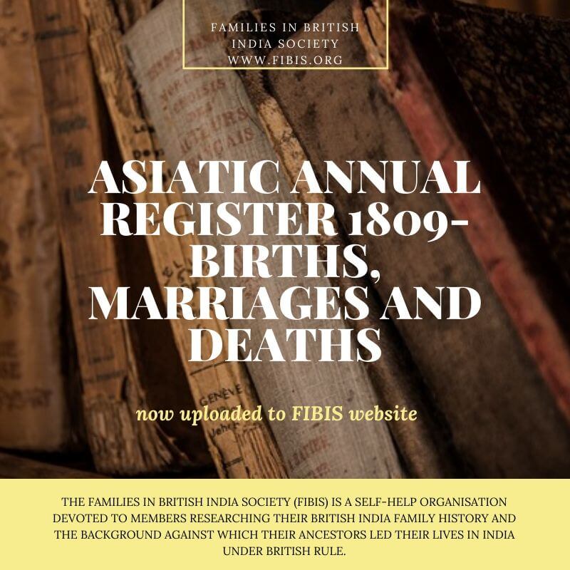 Asiatic Annual Register 1809