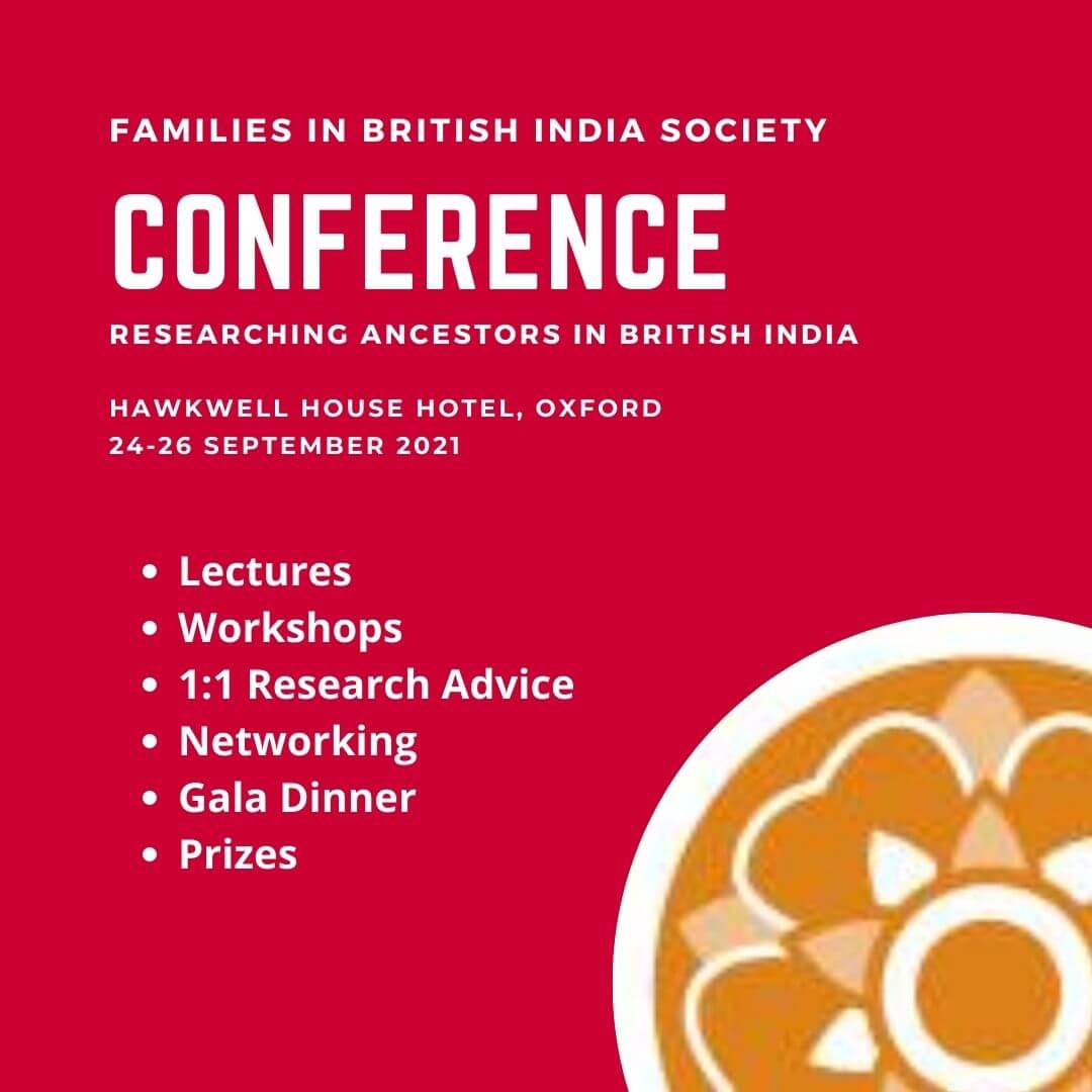 You are currently viewing FIBIS Conference 2021, Researching families in British India